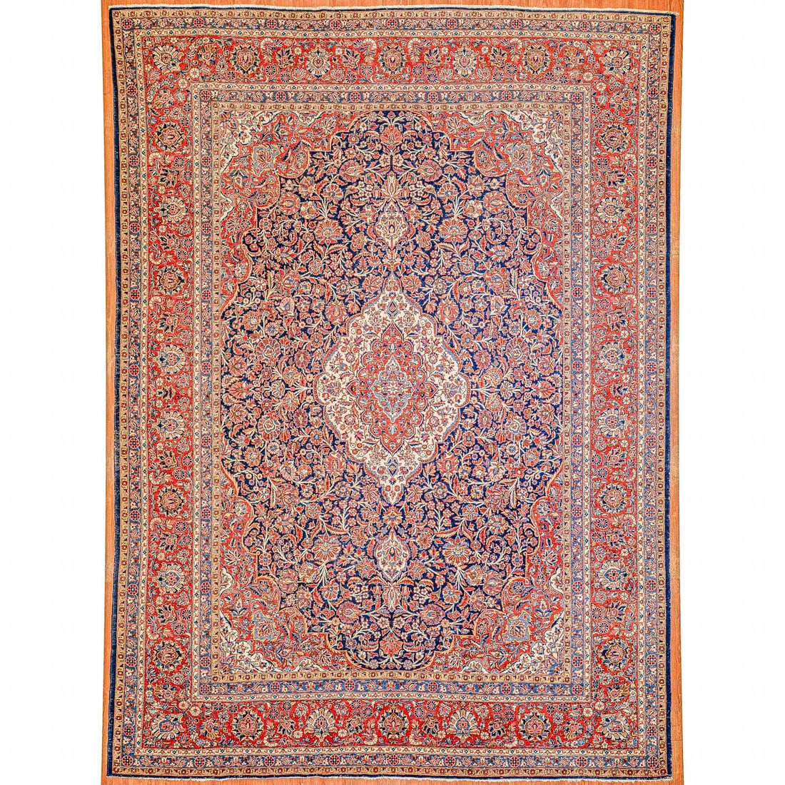 Antique Kashan Rug, Persia, 10.3 x 14.2 (1 of 7)