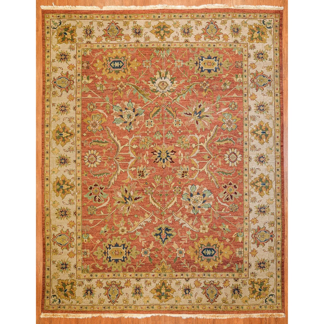 Soumak Rug, India, 7 x 10: Modern, hand-knotted, wool pile
