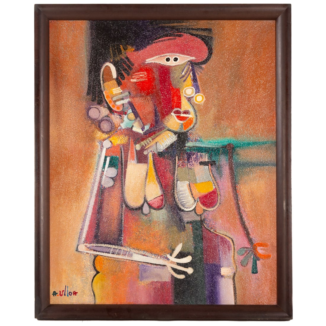 Alberto Ulloa. "Mujer Prenada," oil (1 of 6)