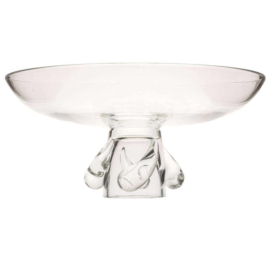 A Steuben Footed Swirl Center Bowl (1 of 2)