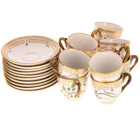 Royal Copenhagen "Flora Danica" Demitasse Cups & Saucers (1 of 5)