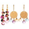 Two Pairs of Dangle Earrings in 21K & 14K