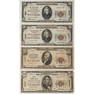 Four 1929 Type 1 National Bank Notes