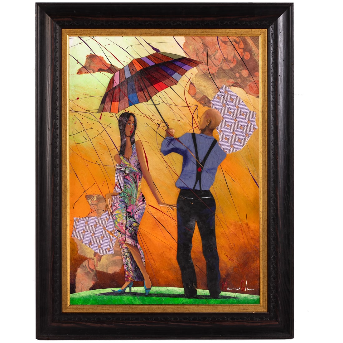 Marcus Glenn. "Open Heart in the Yellow Storm," mixed media (1 of 5)