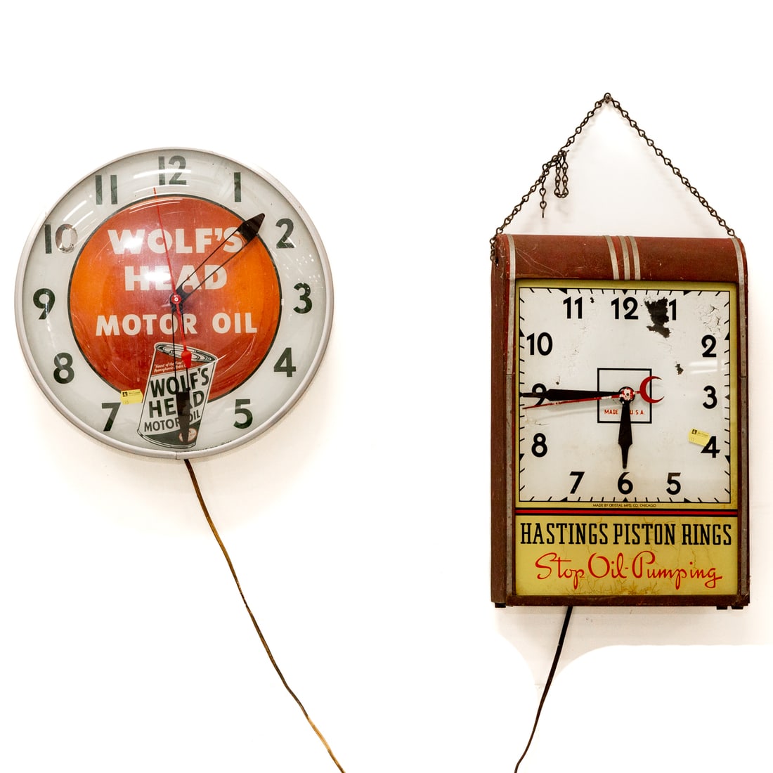 Two Automotive Related Advertising Clocks (1 of 6)