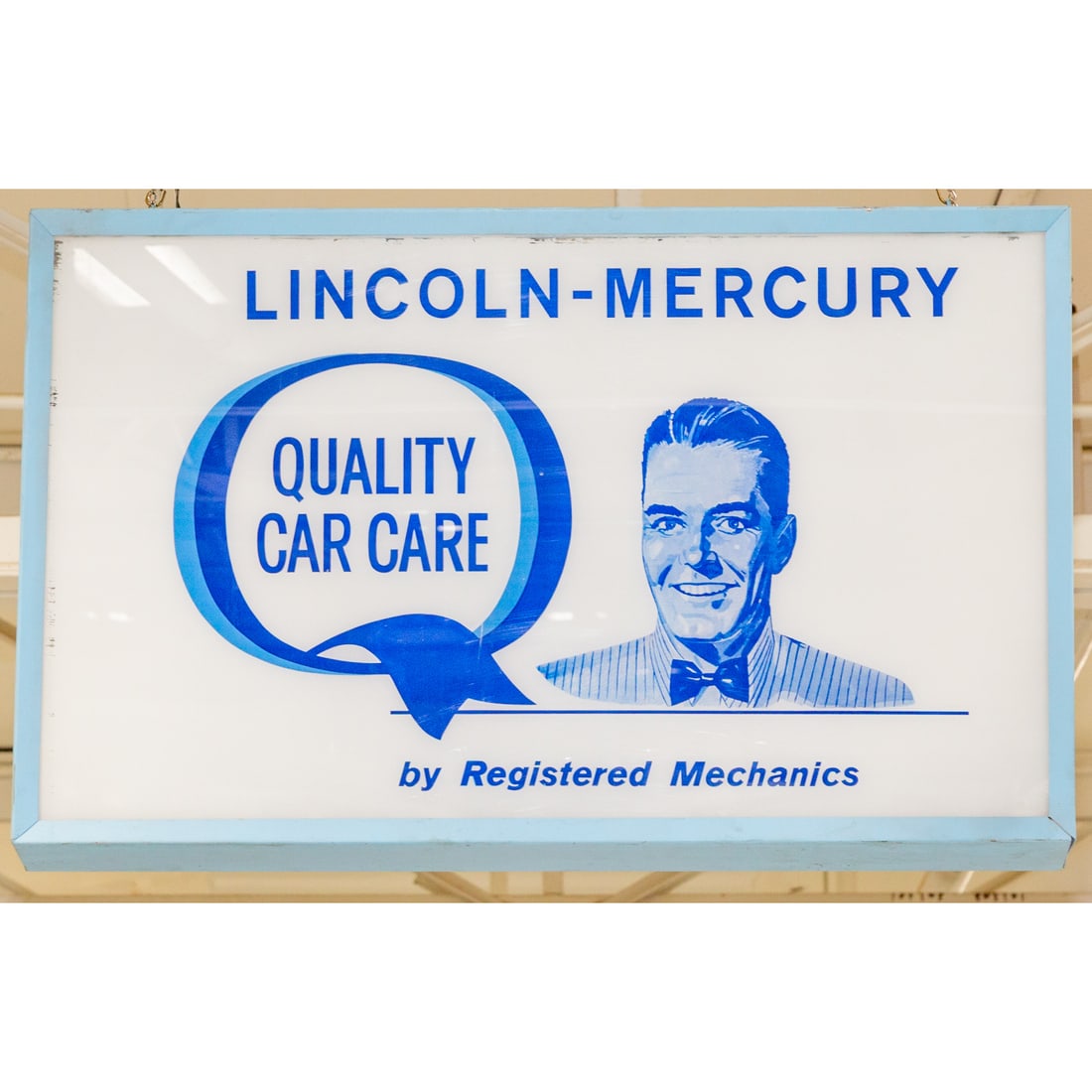 A Lincoln-Mercury Quality Car Care Sign (1 of 2)