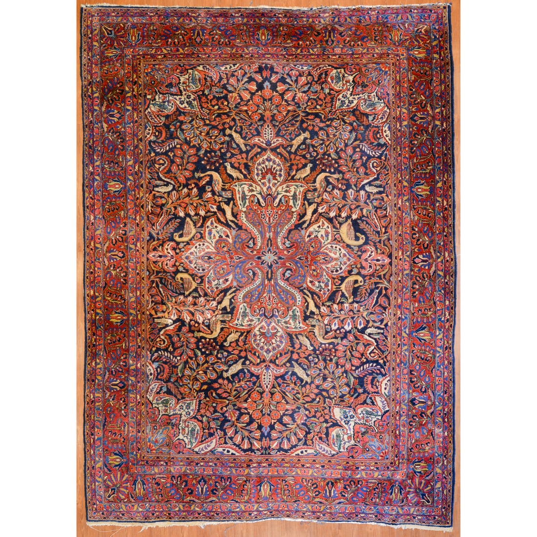 Antique Sarouk Rug, Persia, 8.8 x 12 (1 of 6)
