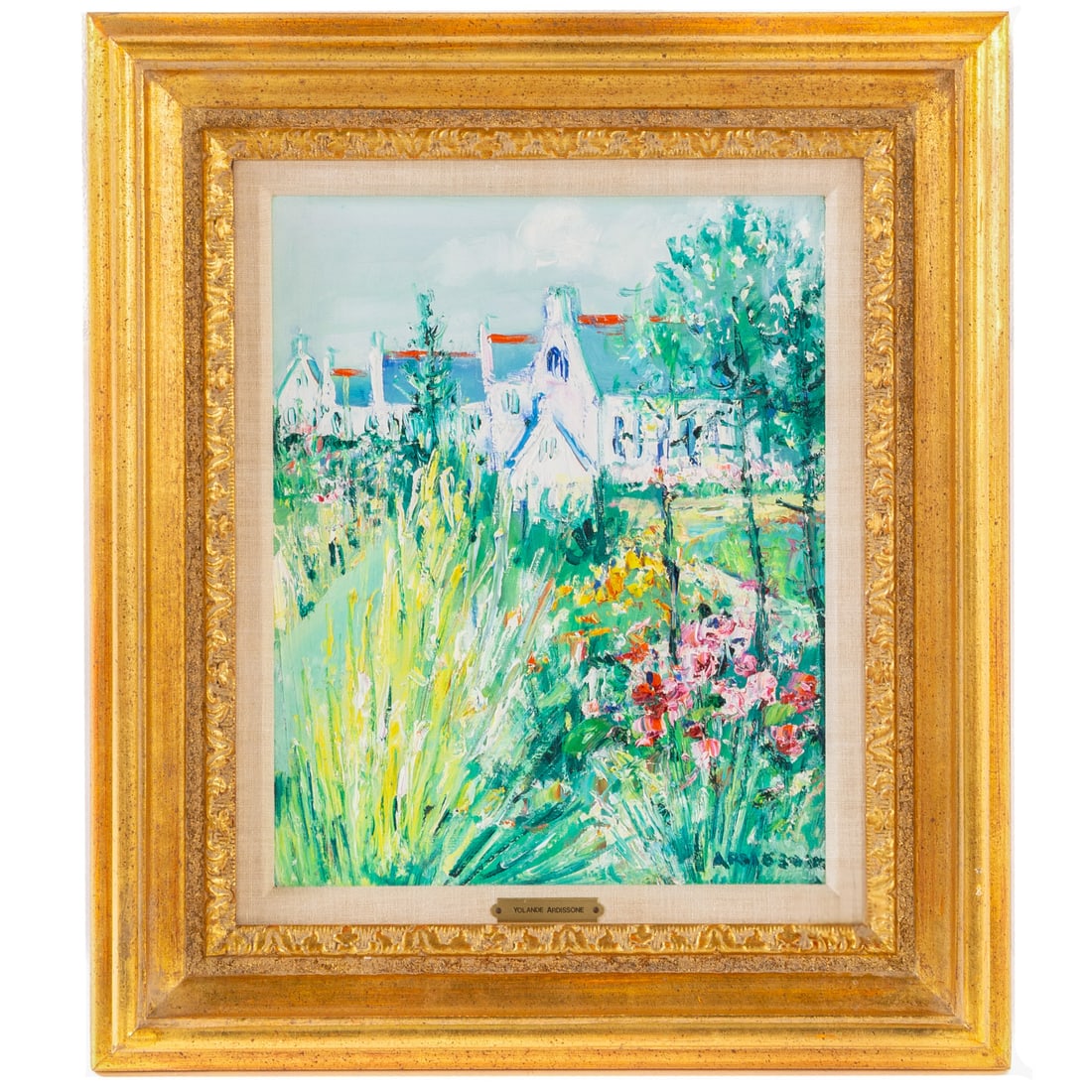 Yolanda Ardissone. White Houses with Flowers, oil (1 of 5)