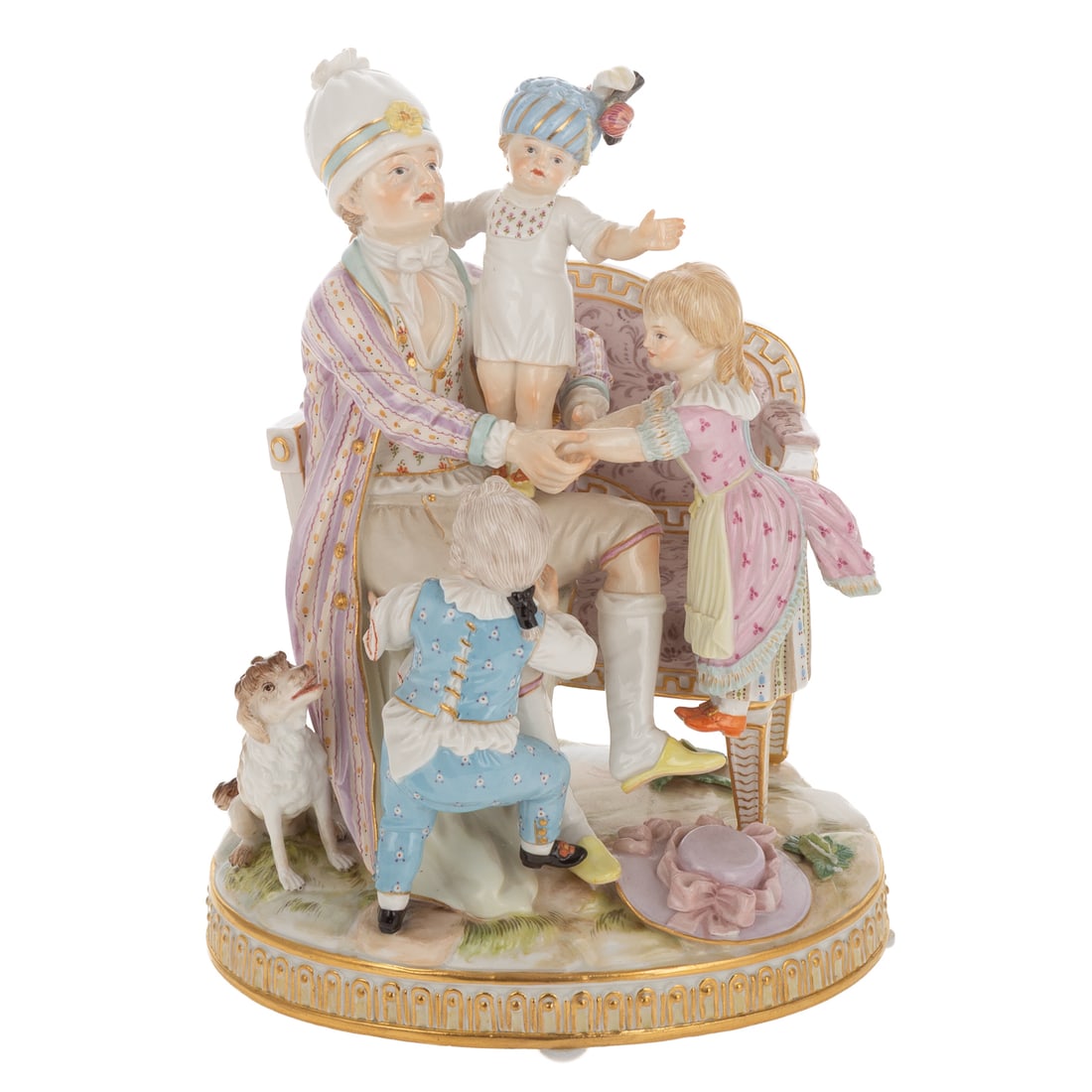 A Meissen Figural Group "The Good Father" (1 of 8)