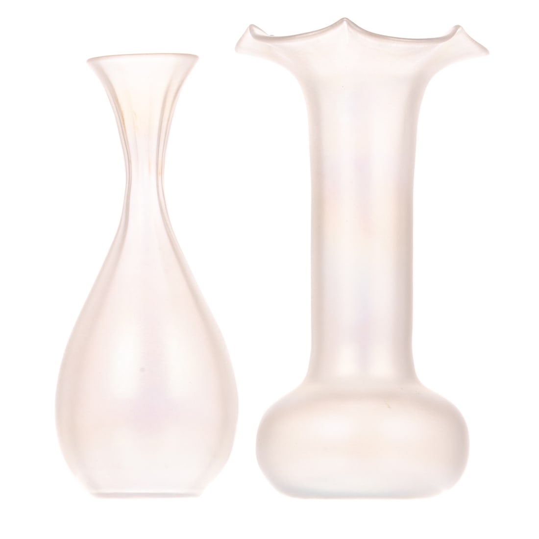 Two Iridescent Frederick Carder for Steuben Vases (1 of 3)