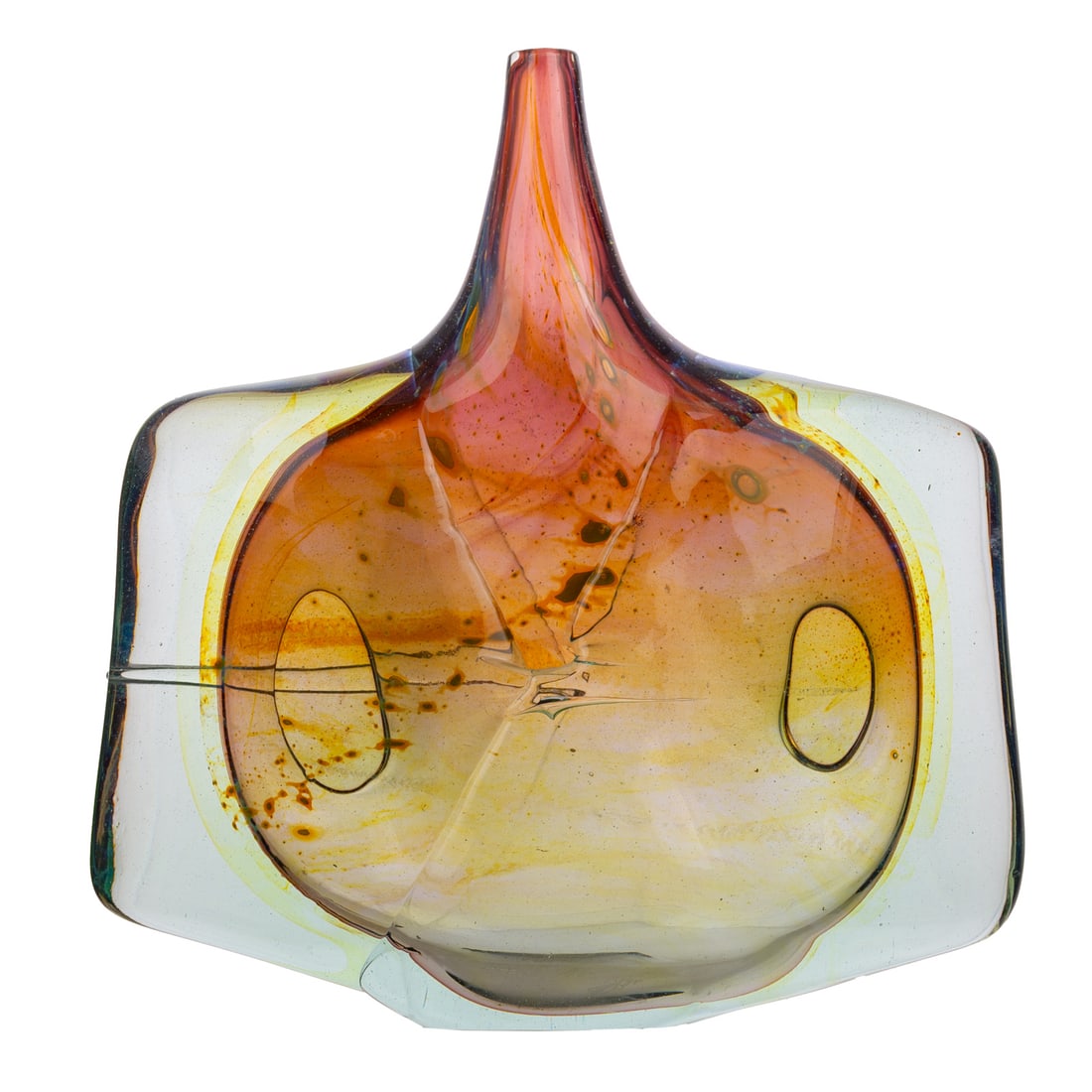 Michael Harris for Mdina Art Glass "Fish Head" Vase (1 of 4)