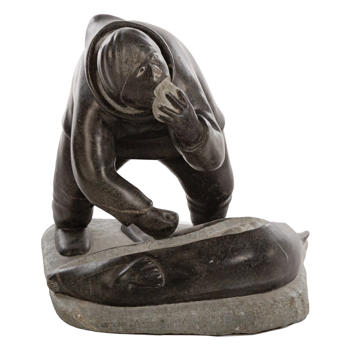 A Large Inuit Carved Stone Sculpture (1 of 5)
