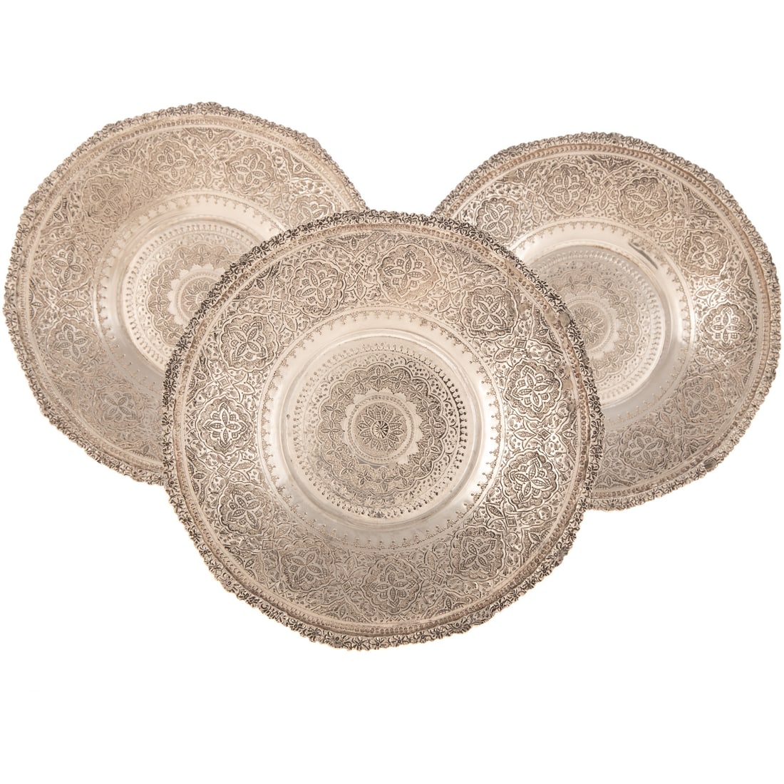 Three Persian Silver Tazzas (1 of 6)