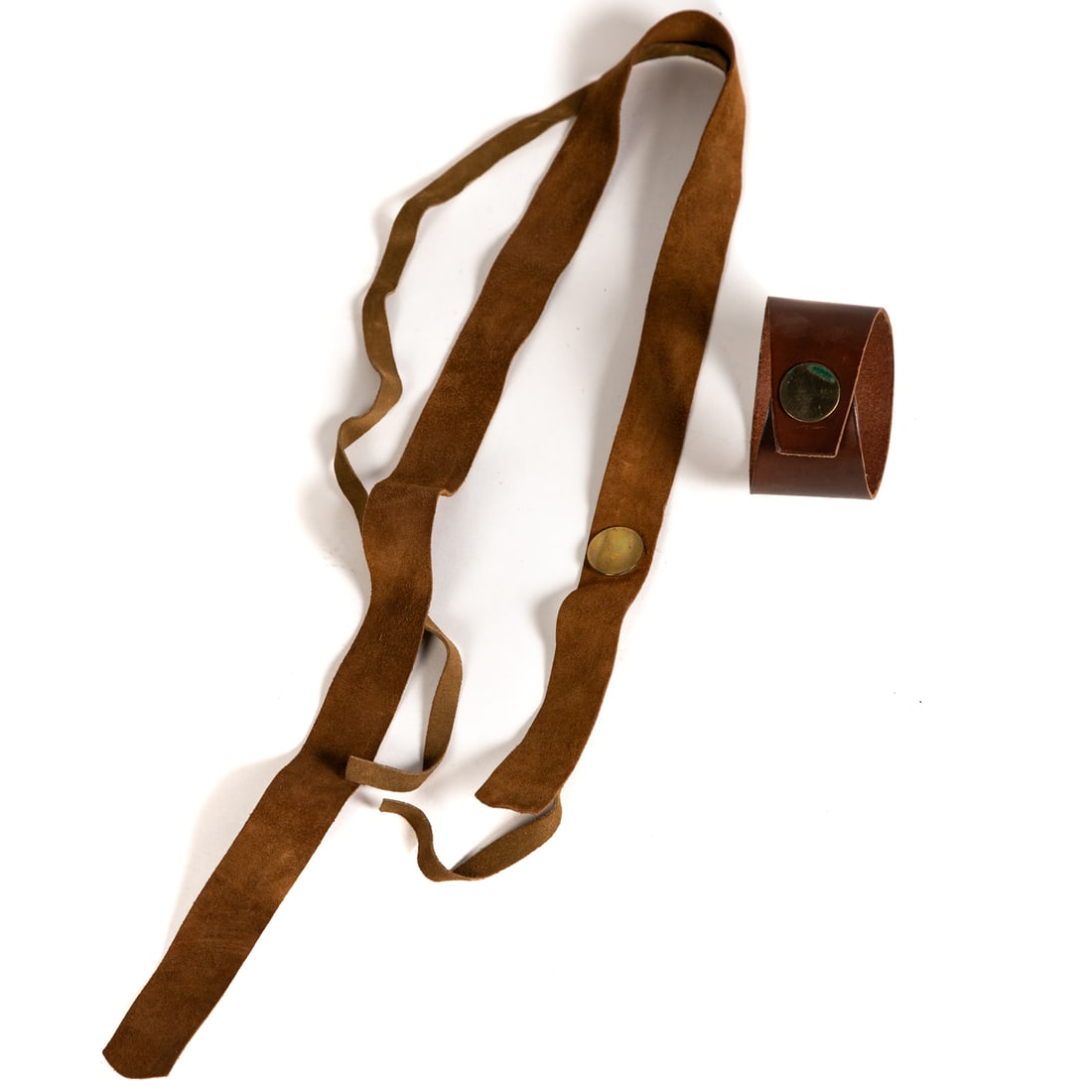 A Leather Belt & Cuff Bracelet by Betty Cooke (1 of 4)