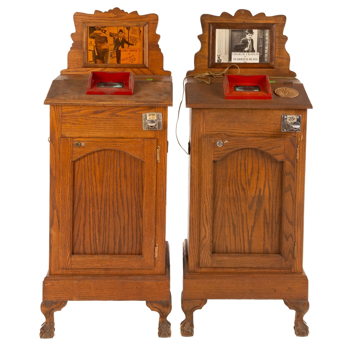 Two Victorian Coin Operated Mutoscopes (1 of 6)