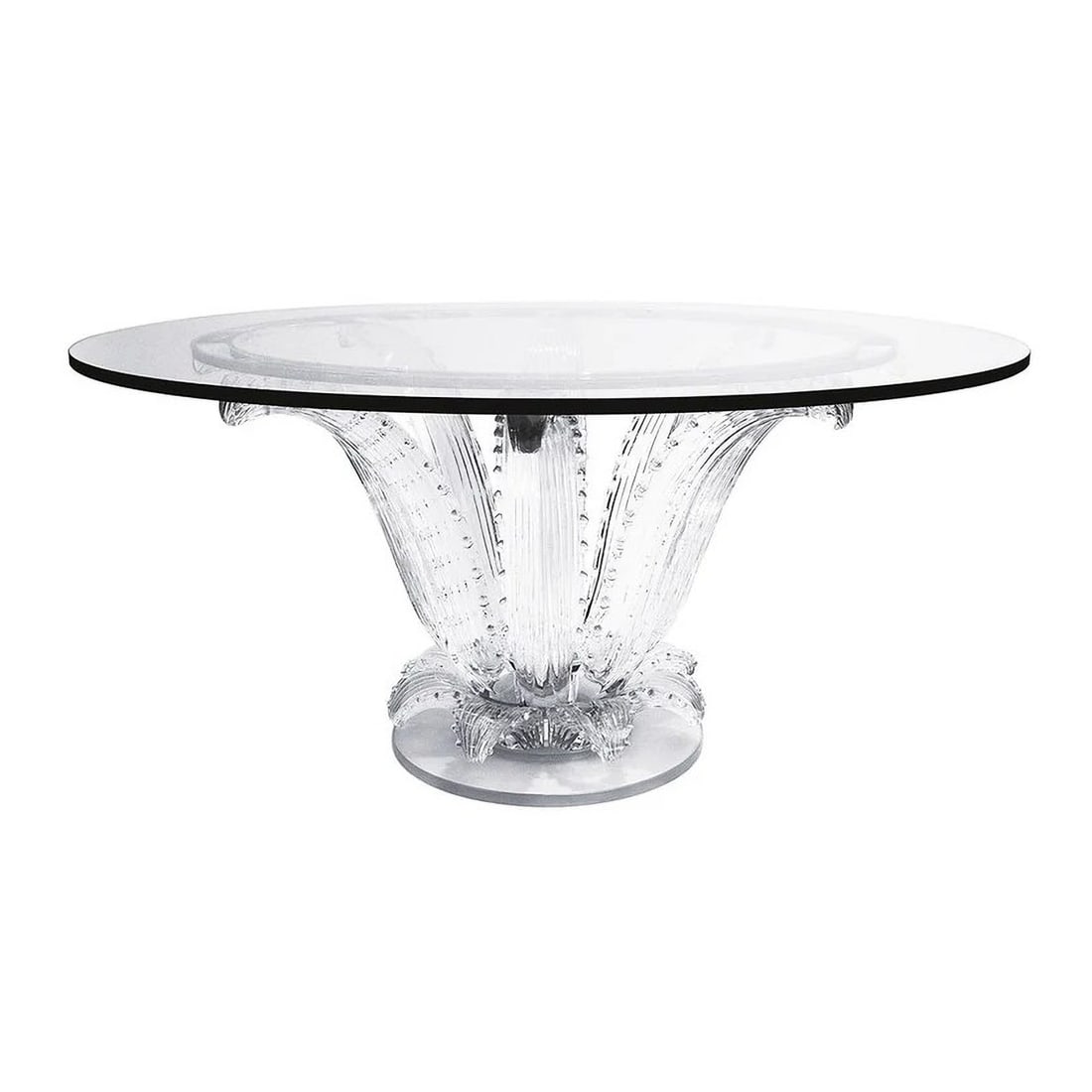 Lalique Crystal "Cactus" Table, 1993 (1 of 4)