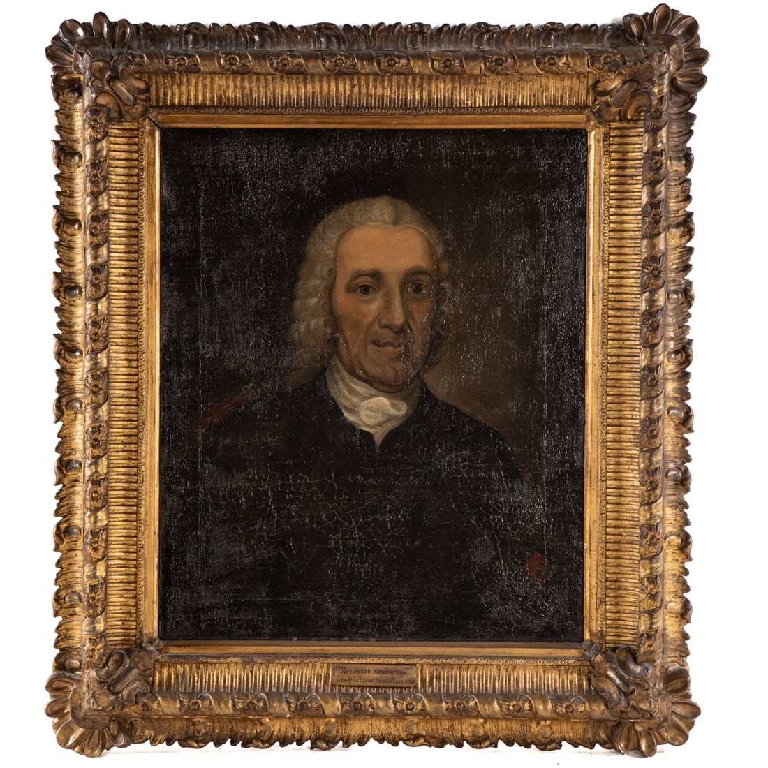Attributed to Gustavus Hesselius. Portrait of Rev. Jacob Henderson, oil (1 of 4)