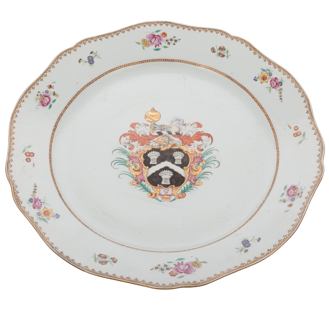 A Chinese Export Armorial Charger (1 of 5)
