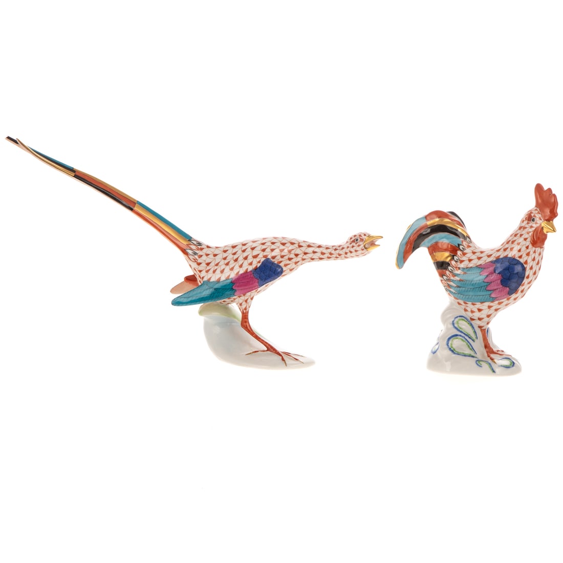 Two Herend Fishnet Figures (1 of 3)