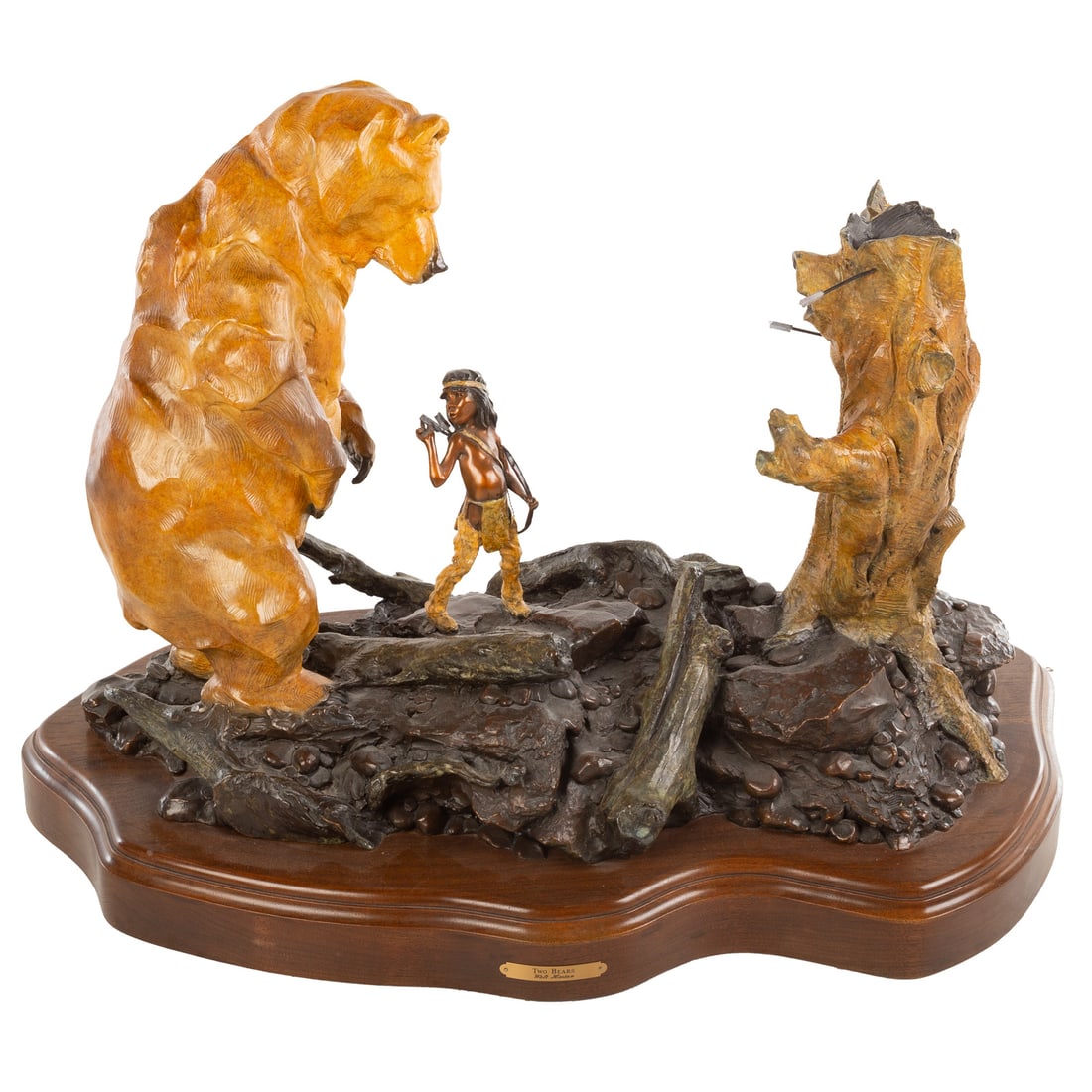 Walt Horton. "Two Bears," bronze (1 of 4)