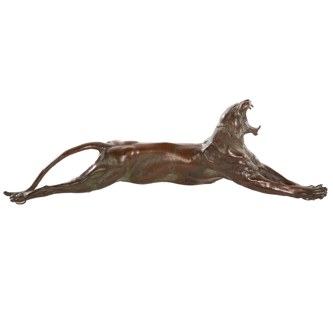 Anna Vaughn Hyatt Huntingtion. "Yawning Tiger," bronze (1 of 3)