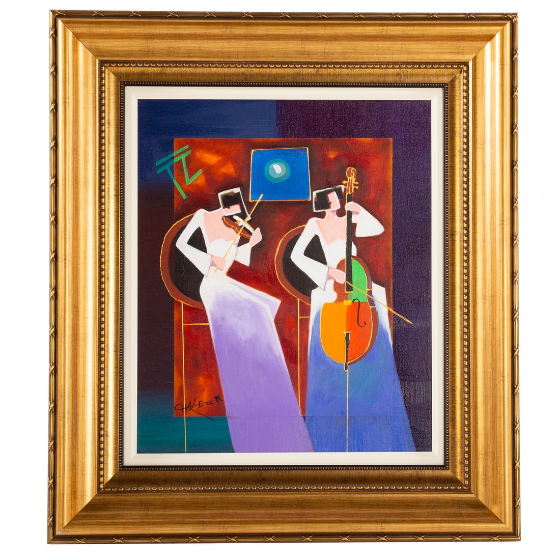 Charles Lee. "Between Notes," acrylic (1 of 4)