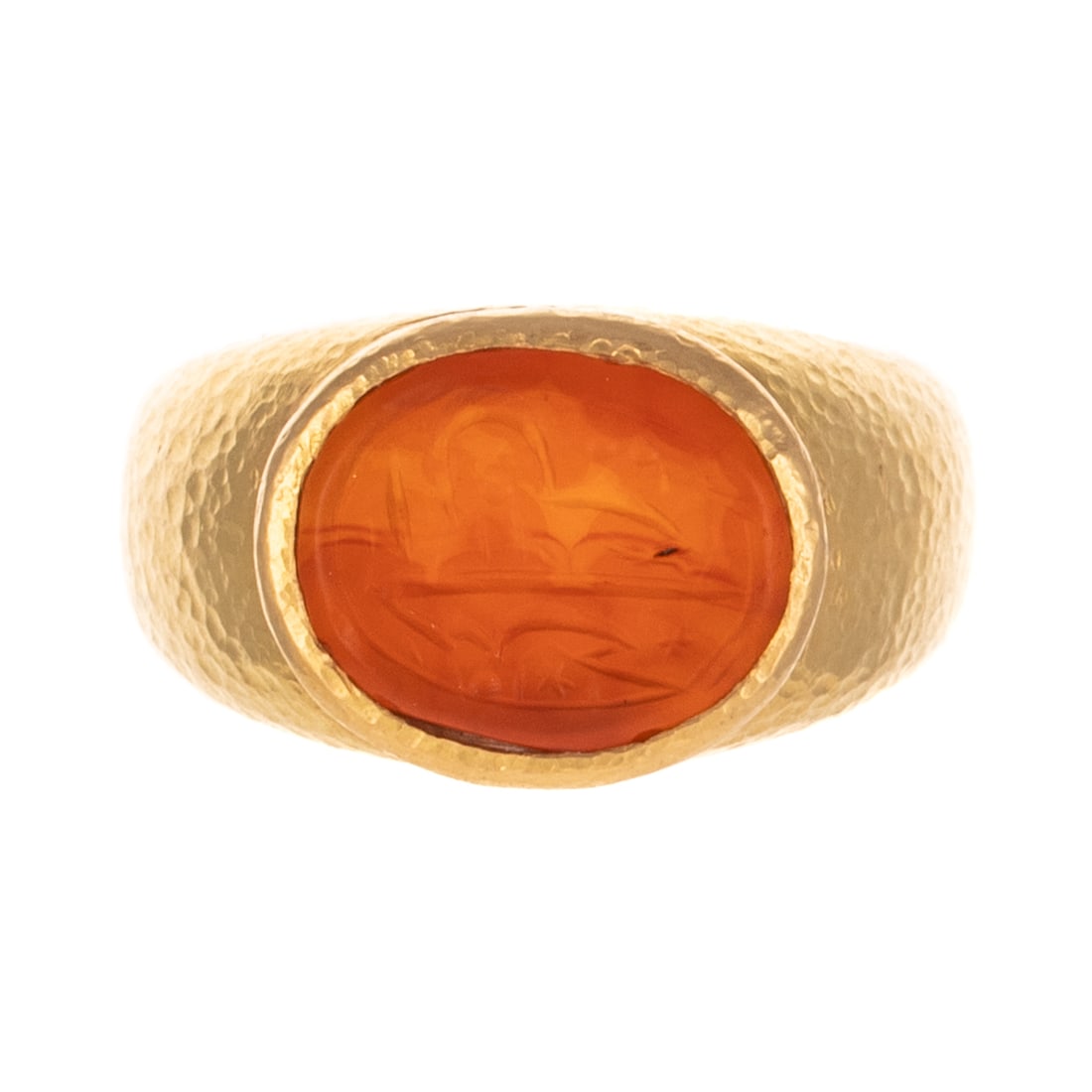 An Elizabeth Locke Intaglio Ring in 18K (1 of 5)
