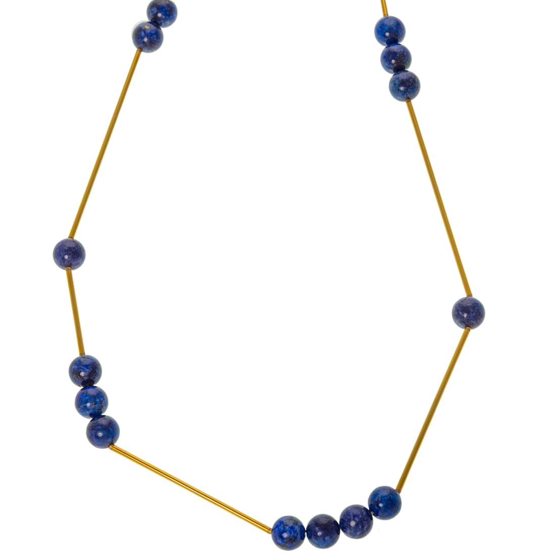A Betty Cooke Lapis Station Necklace in 14K (1 of 6)