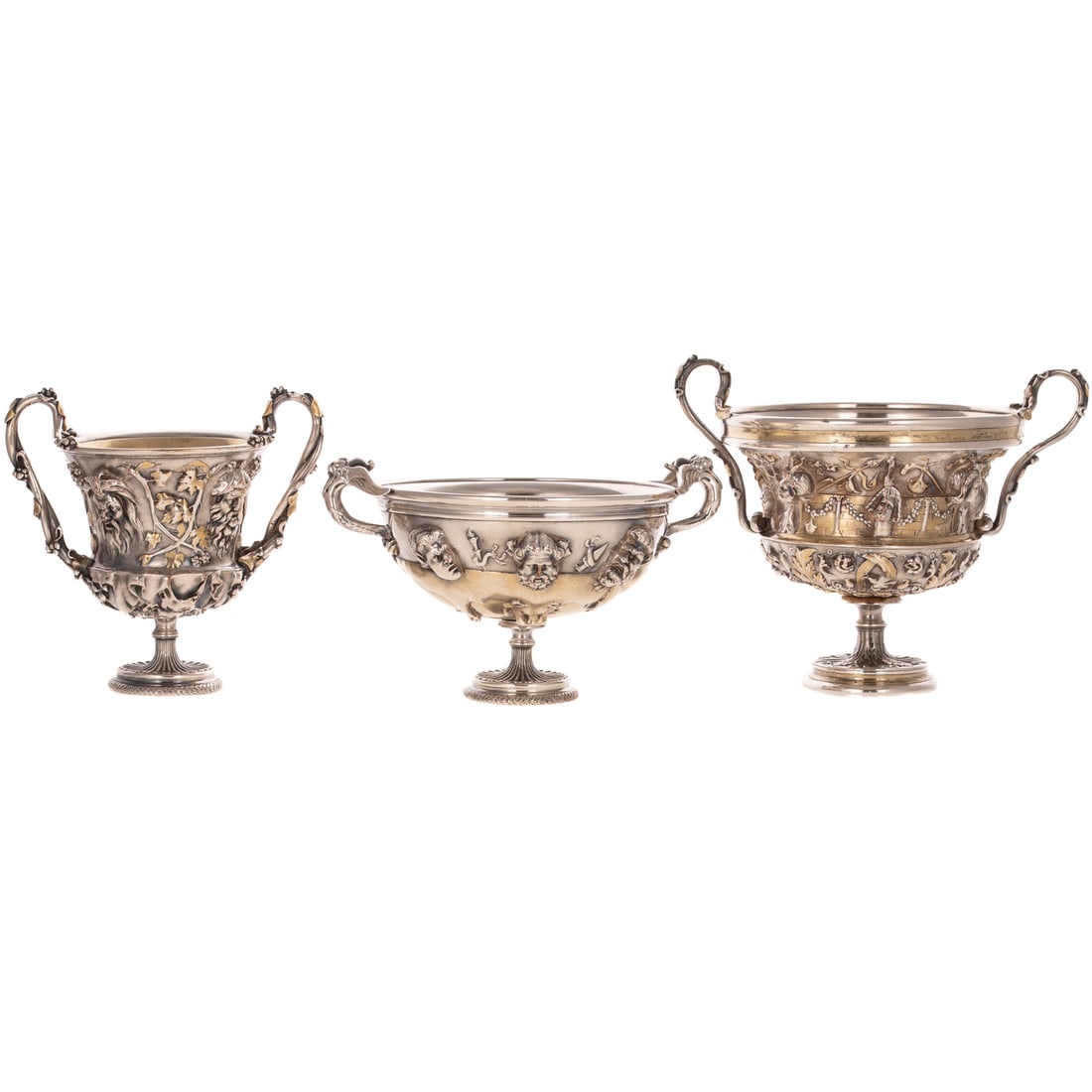 Three Christofle Plated Tresor d'Hildesheim Cups (1 of 5)
