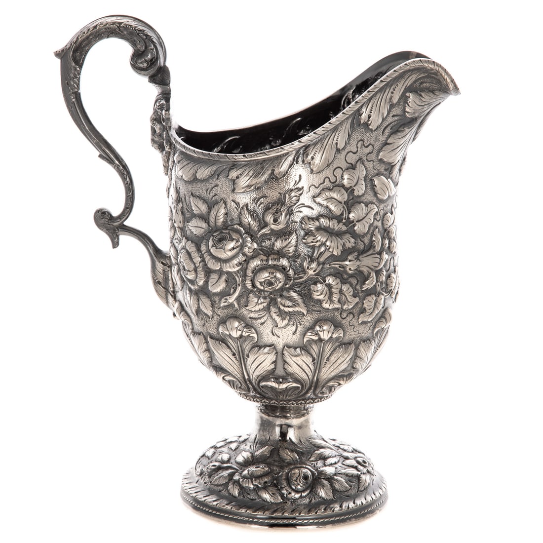 S Kirk & Son Coin Silver Repousse Water Pitcher (1 of 3)
