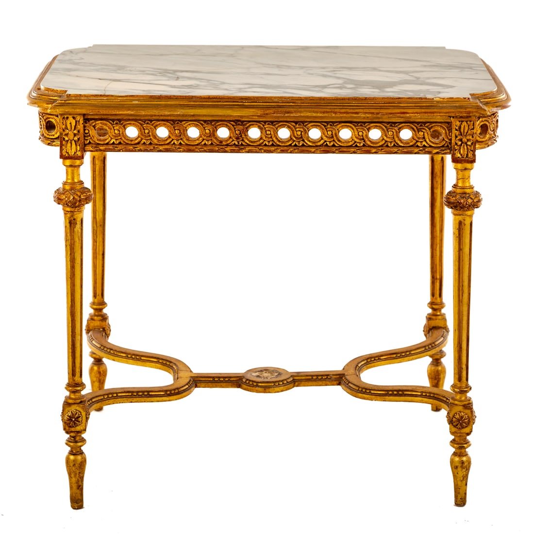 Louis XVI Style Giltwood Console Table (1 of 6)