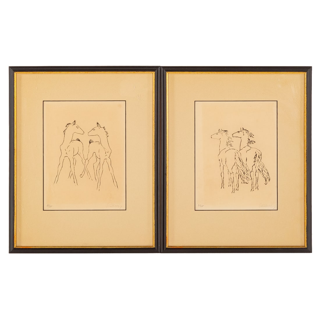 Renée Sintenis. Two Horse Themed Works, etchings (1 of 5)