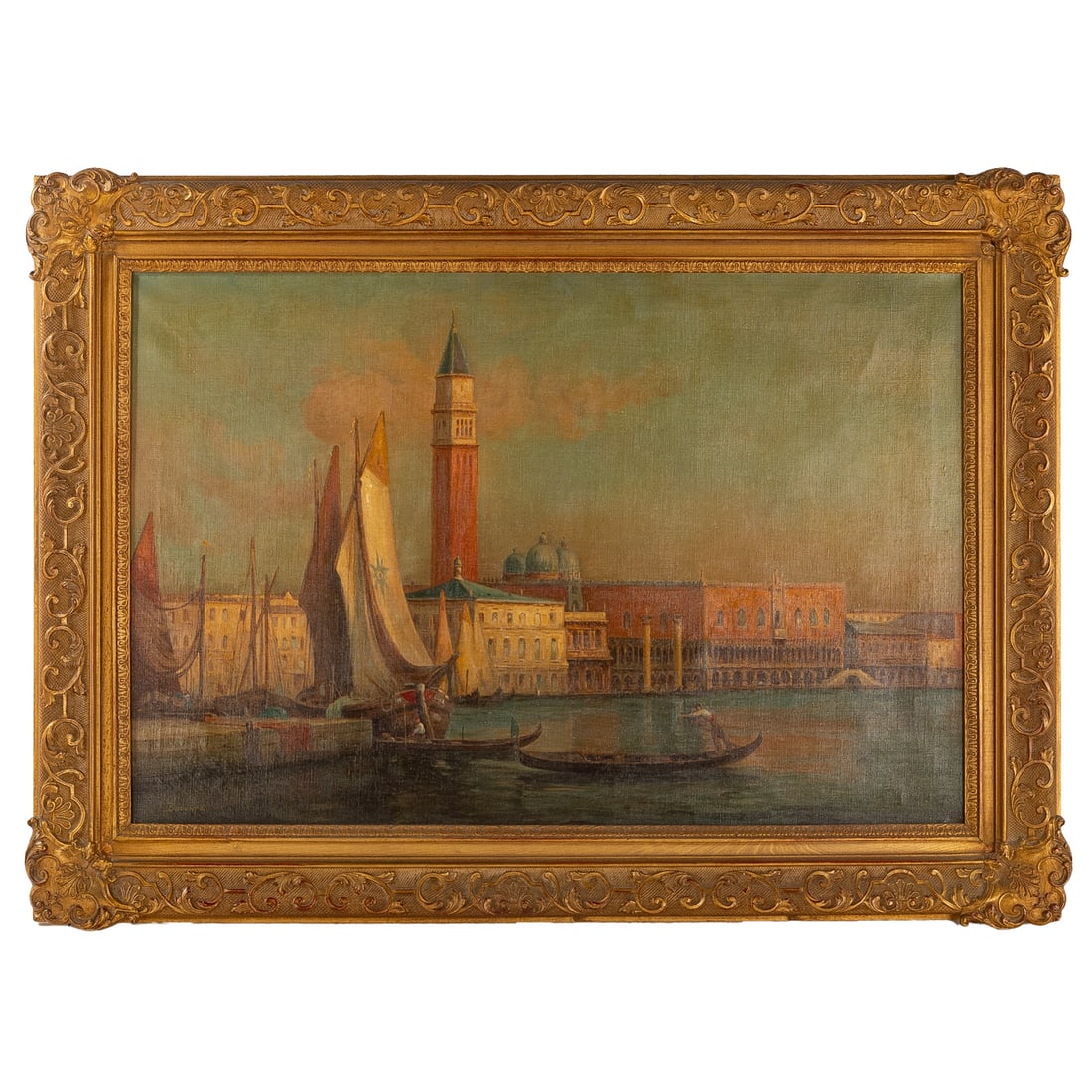 Antoine Bouvard. Venice Canal Scene, oil (1 of 4)