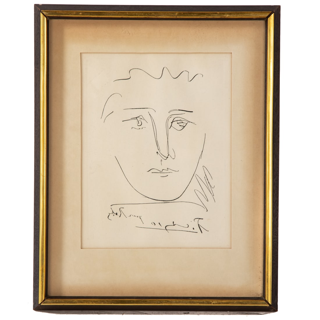 Pablo Picasso. "Pour Robie," etching (1 of 4)