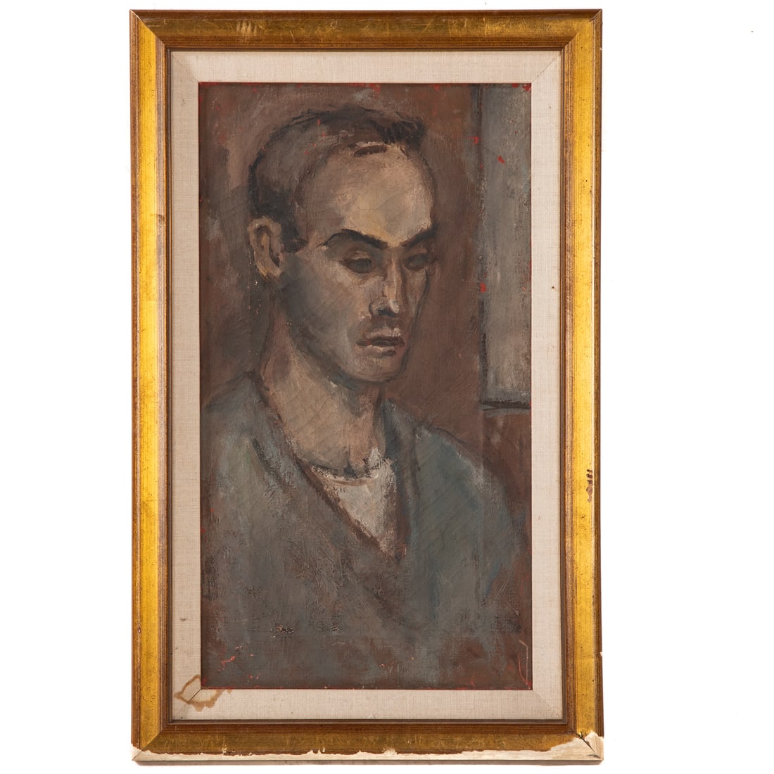 Attributed to Robert Courtwright. Portrait, oil (1 of 3)