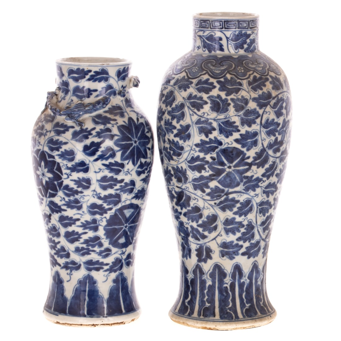 Two Blue & White Chinese Porcelain Vases (1 of 4)