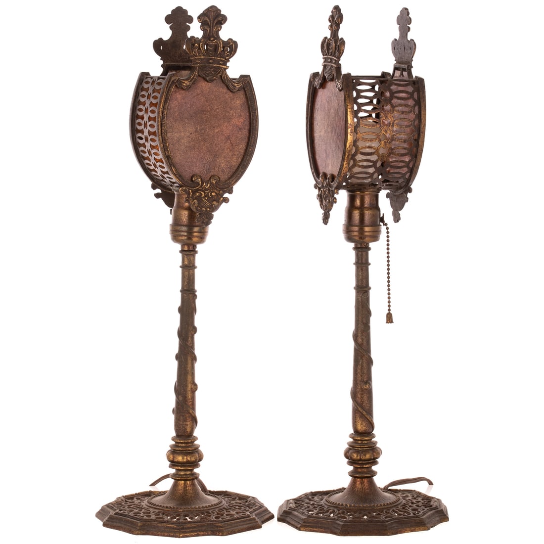 A Pair of Victorian Lamps in the Manner of Oscar Boch (1 of 3)