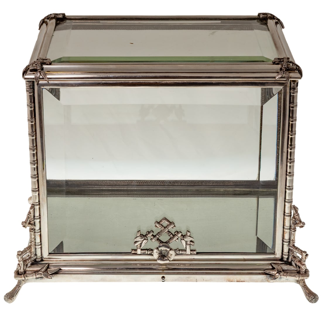 A Silver Plated Japanesque Tantalus Case (1 of 5)