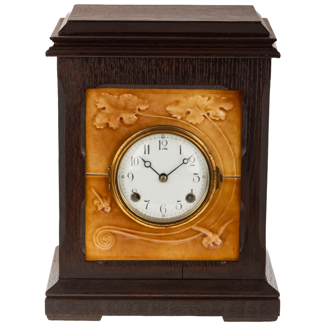 J & J.G. Low Art Tile New Haven Mantel Clock (1 of 5)