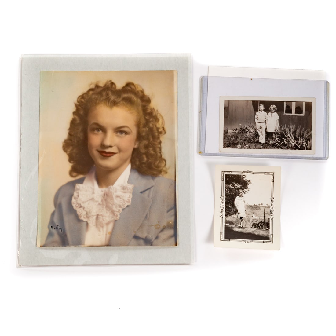 Three Early Childhood Photos of Marilyn Monroe (1 of 6)
