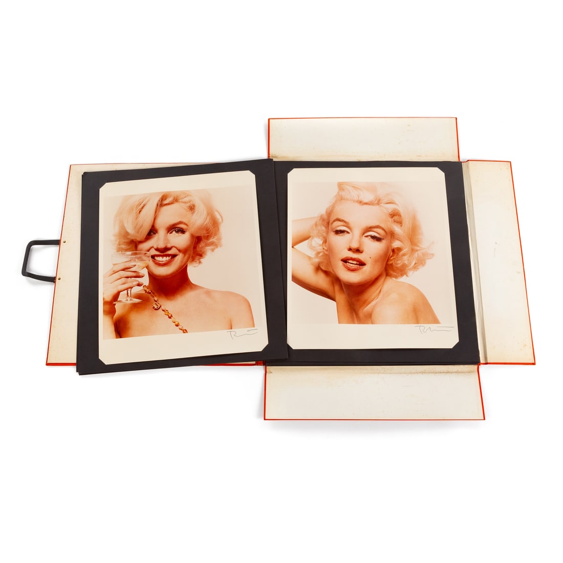 "The Last Sitting" Portfolio of Marilyn Monroe by Bert Stern: An assembled limited edition portfolio of Marilyn Monroe as photographed by Bert Stern (1962). Comprising 10 colored prints, all signed lr, including titles "Feeling Good," "Playful," "What's it All A