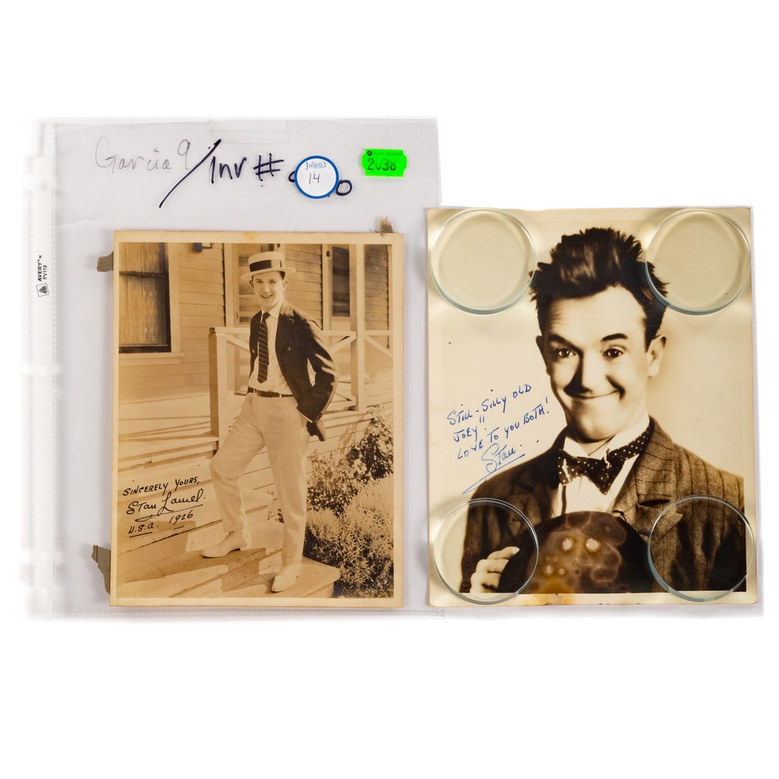 Two Stan Laurel Signed Photographs (1 of 5)