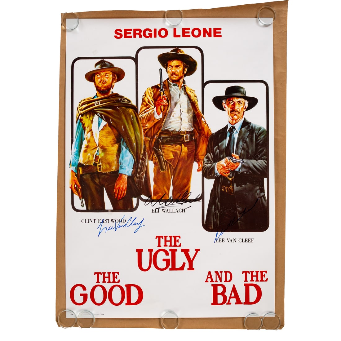 "The Good, the Bad and the Ugly" Signed Movie Poster (1 of 5)