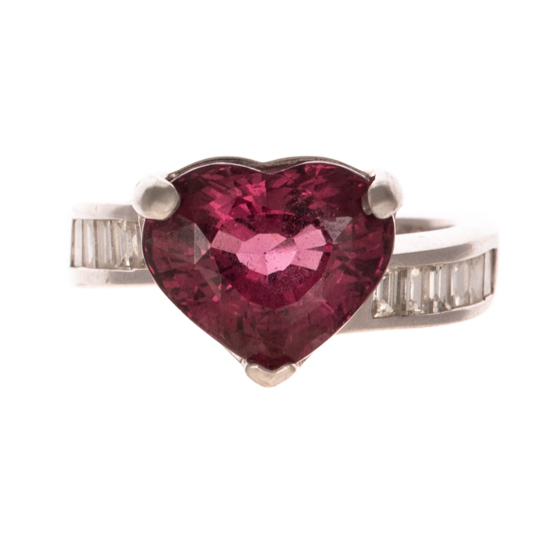 A Rhodolite Garnet & Diamond Ring in 18K (1 of 5)