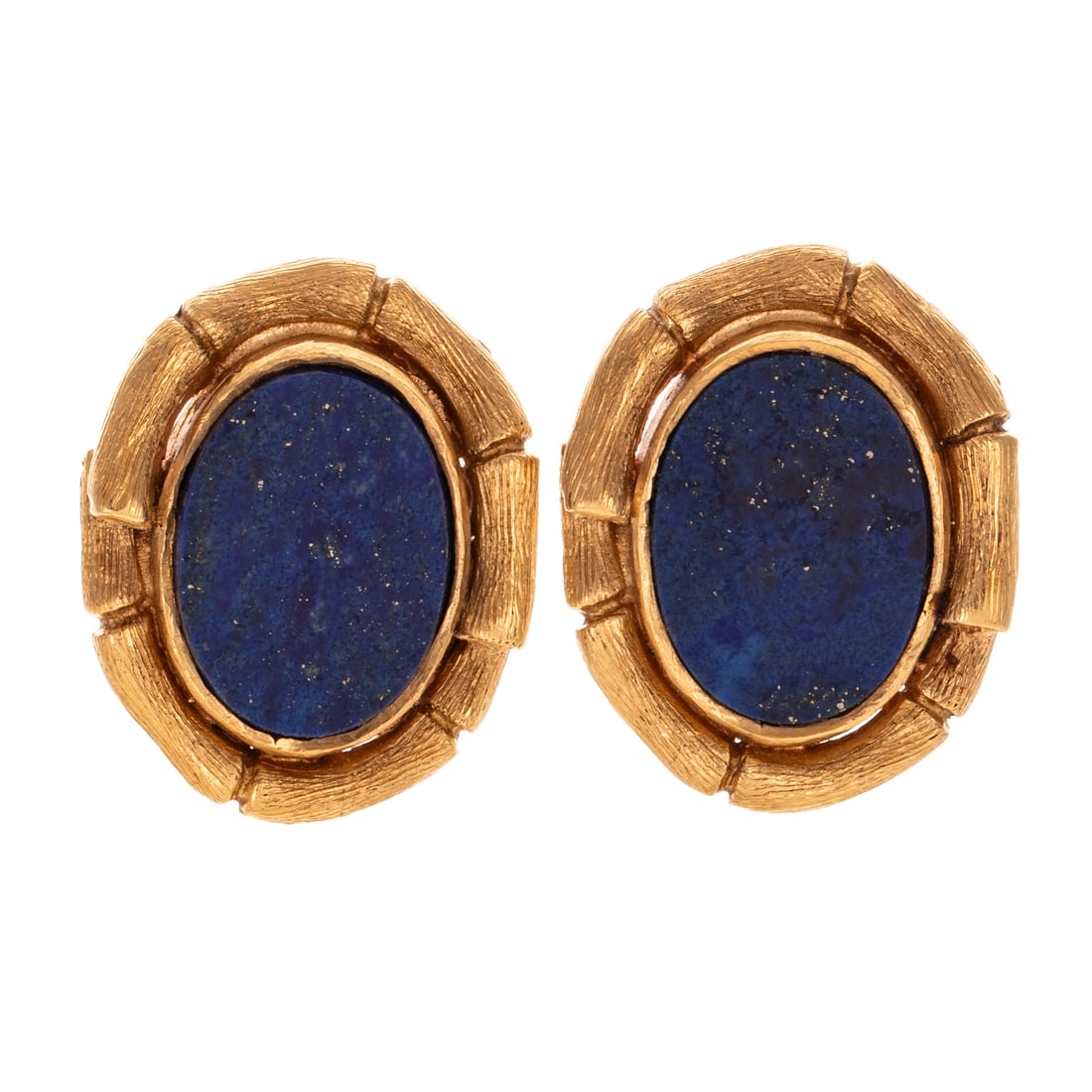 A Pair of Kessler Bros. Lapis Cufflinks in 14K (1 of 3)