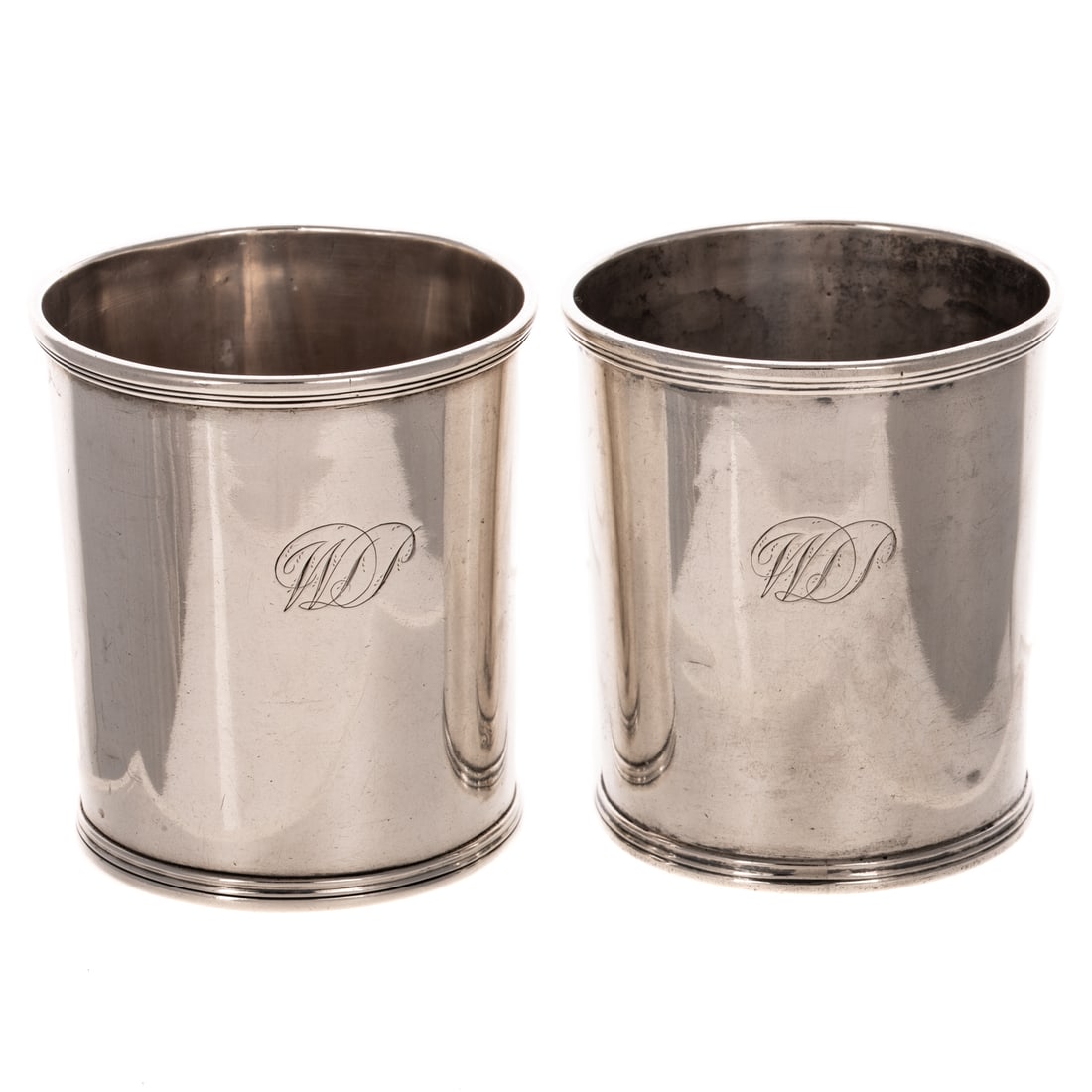 A Pair of Asa Blanchard Coin Silver Julep Cups (1 of 3)