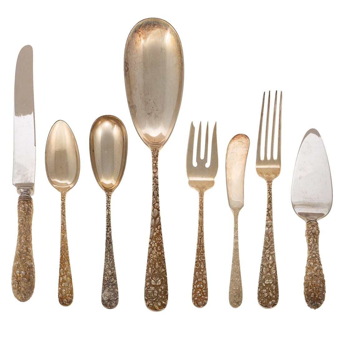 Stieff Sterling "Rose" Flatware Service (1 of 5)