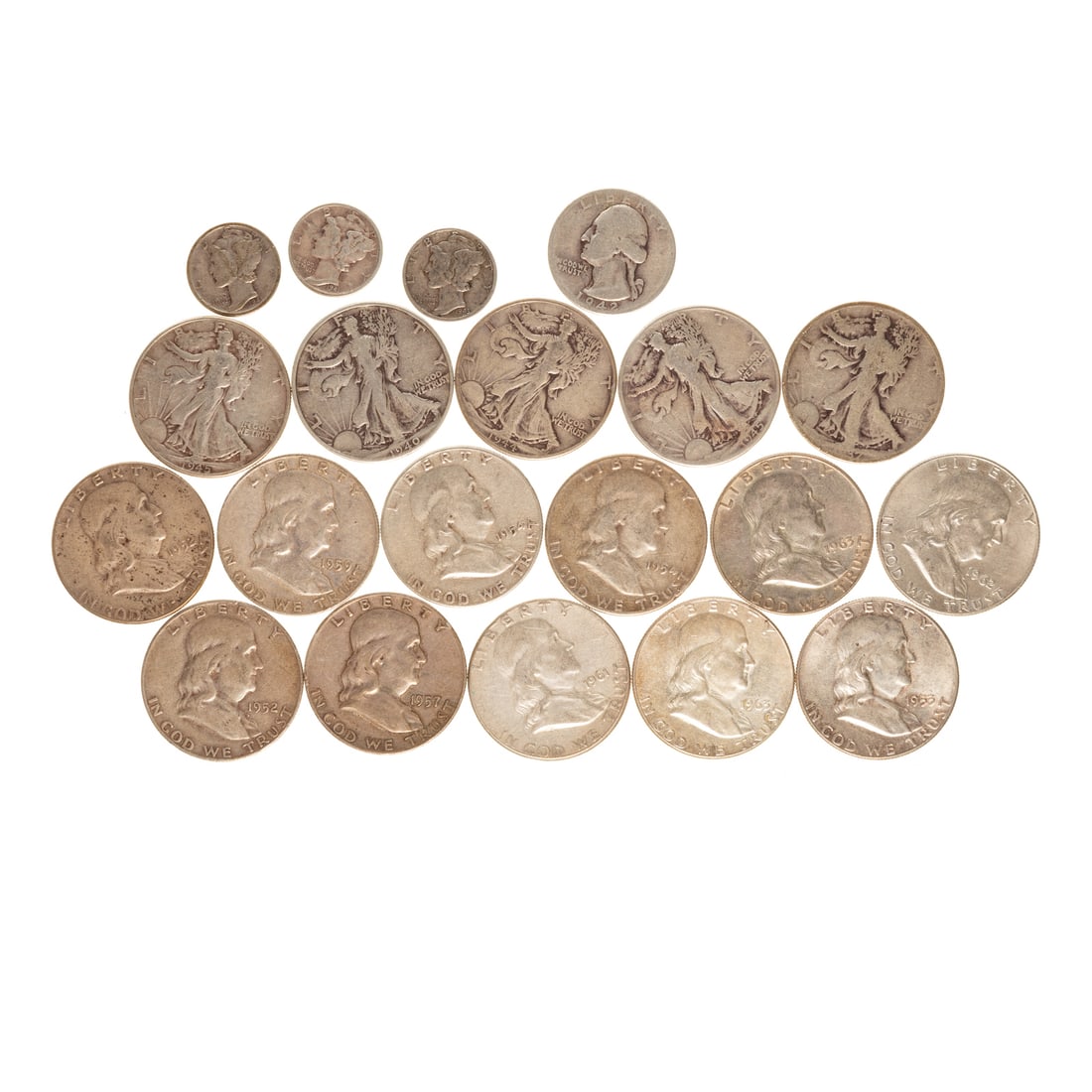 $8.55 Face in U.S 90% Silver Coins (1 of 3)