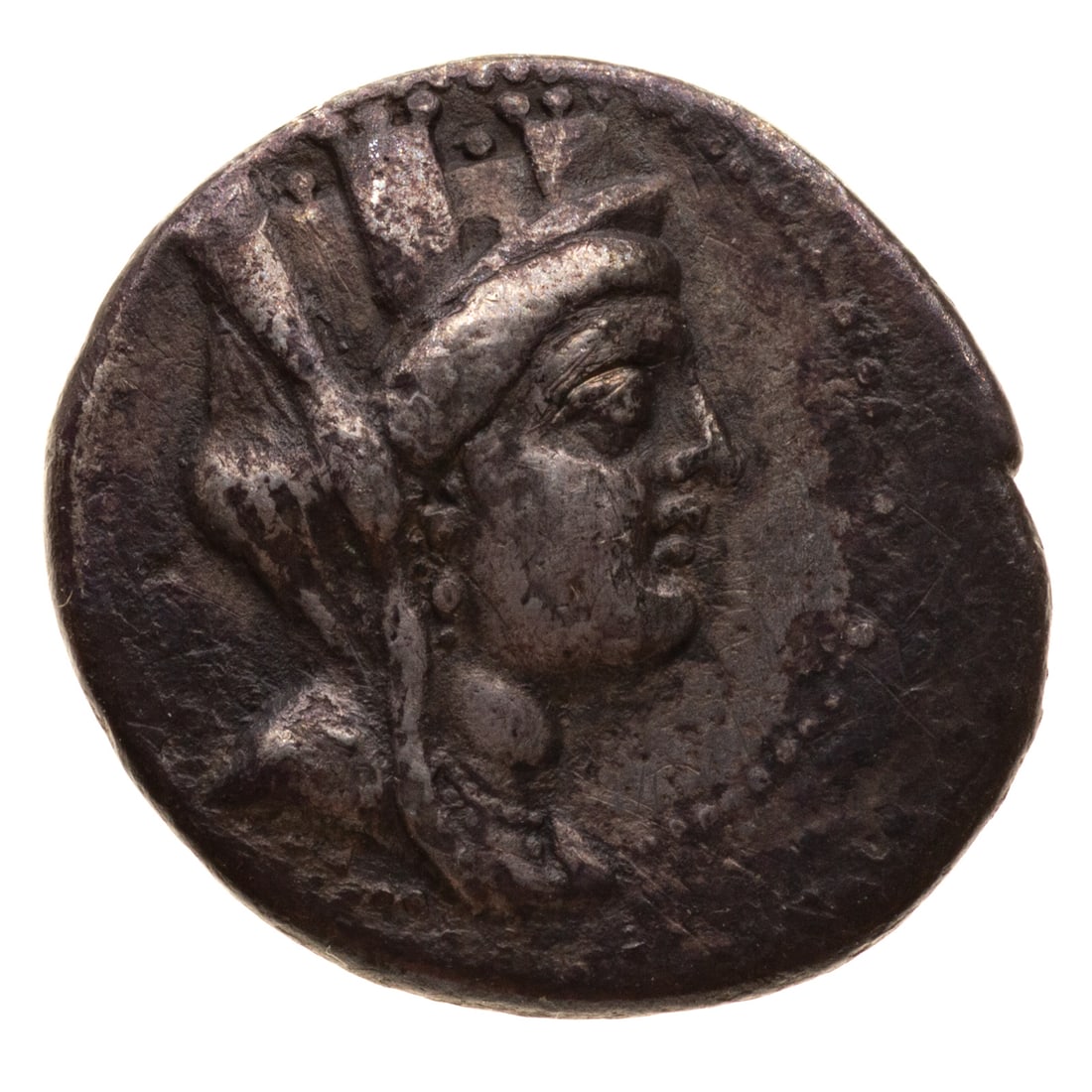 Sidon Phoenecia AR Didrachm 77-76 BCE (1 of 3)
