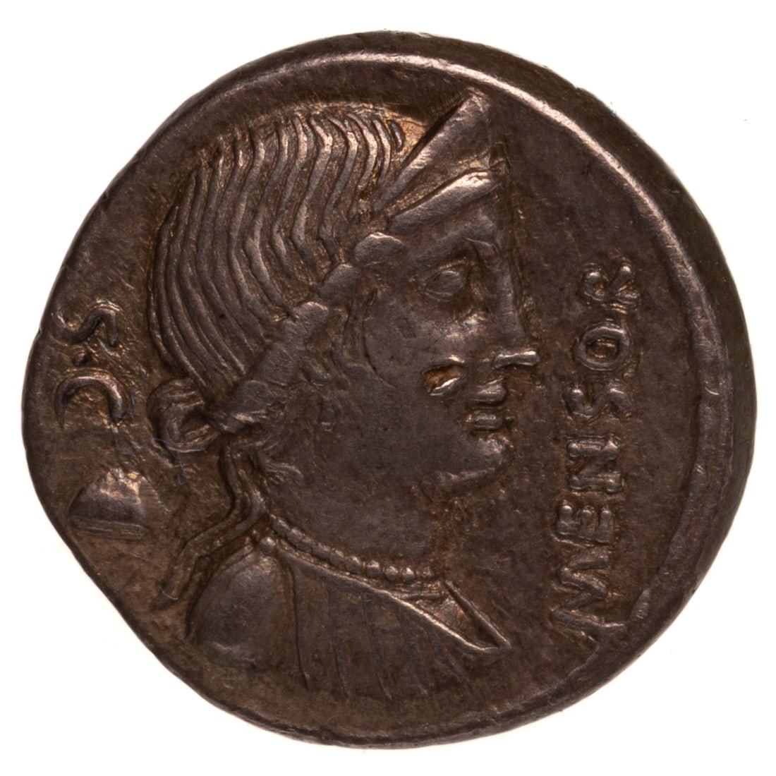 L. Farsuleius Mensor 75 BC Silver Denarius (1 of 3)